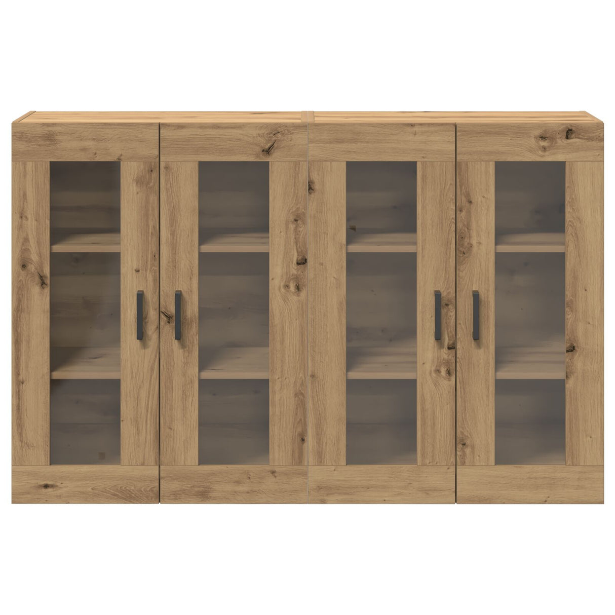 Wall Mounted Cabinets 2 Pcs Artisan Oak 69,5X34X90 Cm Engineered Wood