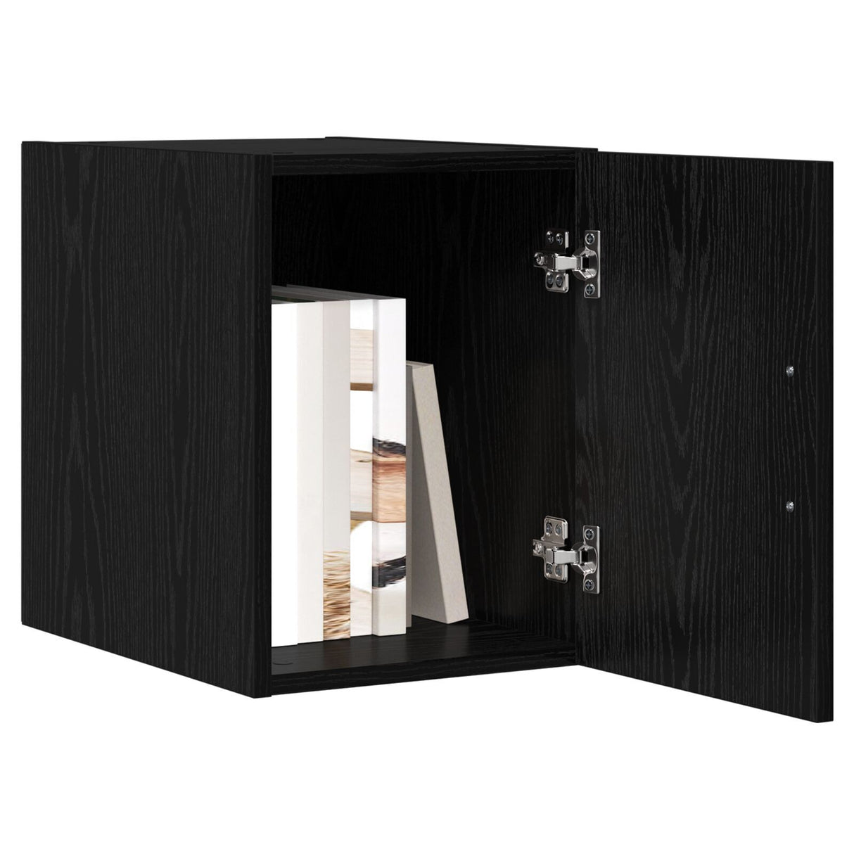 Wall Cabinet Black Oak 30X42.5X40 Cm Engineered Wood