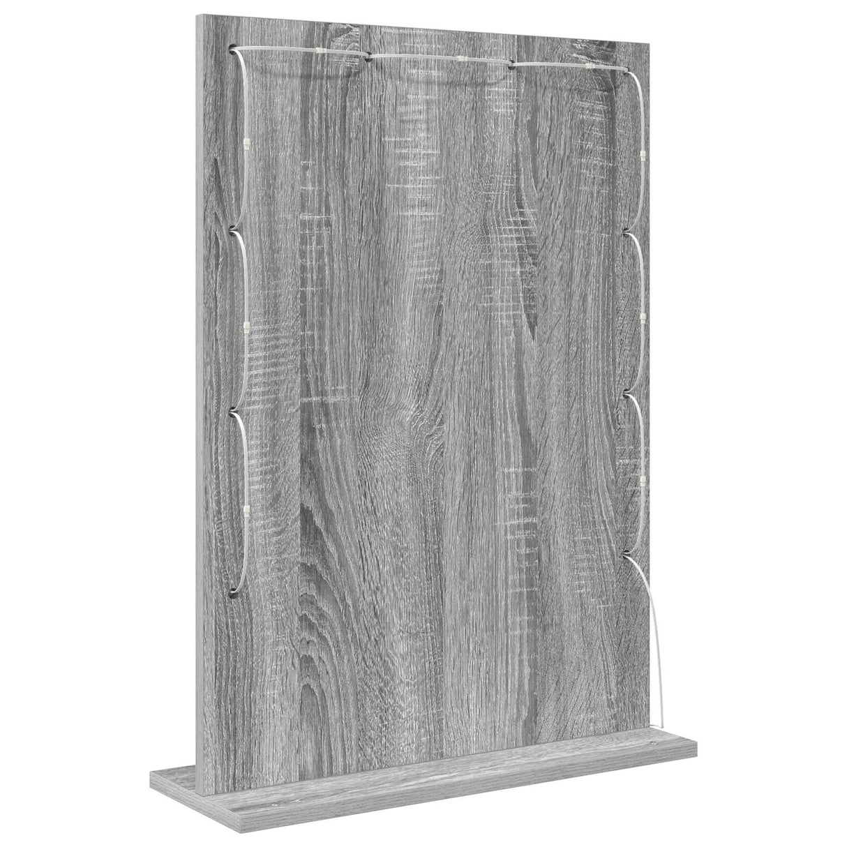 Vanity Mirror Grey Sonoma Particle Board, Glass 70 X 50 X 18 Cm