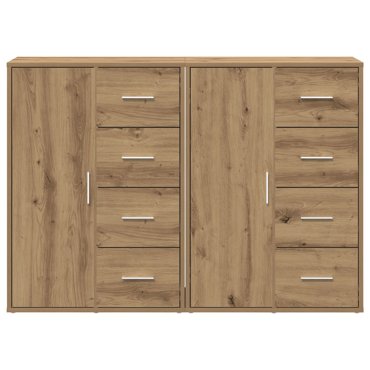 Sideboards 2 Pcs Artisan Oak 60X31X84 Cm Engineered Wood