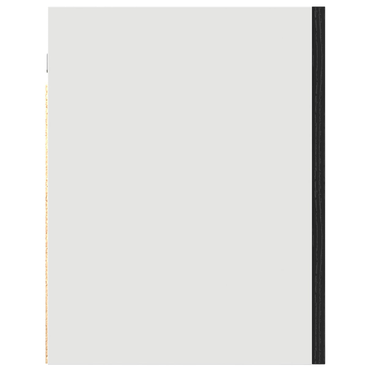 Hanging Cabinet In Black Oak - 60X31X60 Cm, Made From Engineered Wood