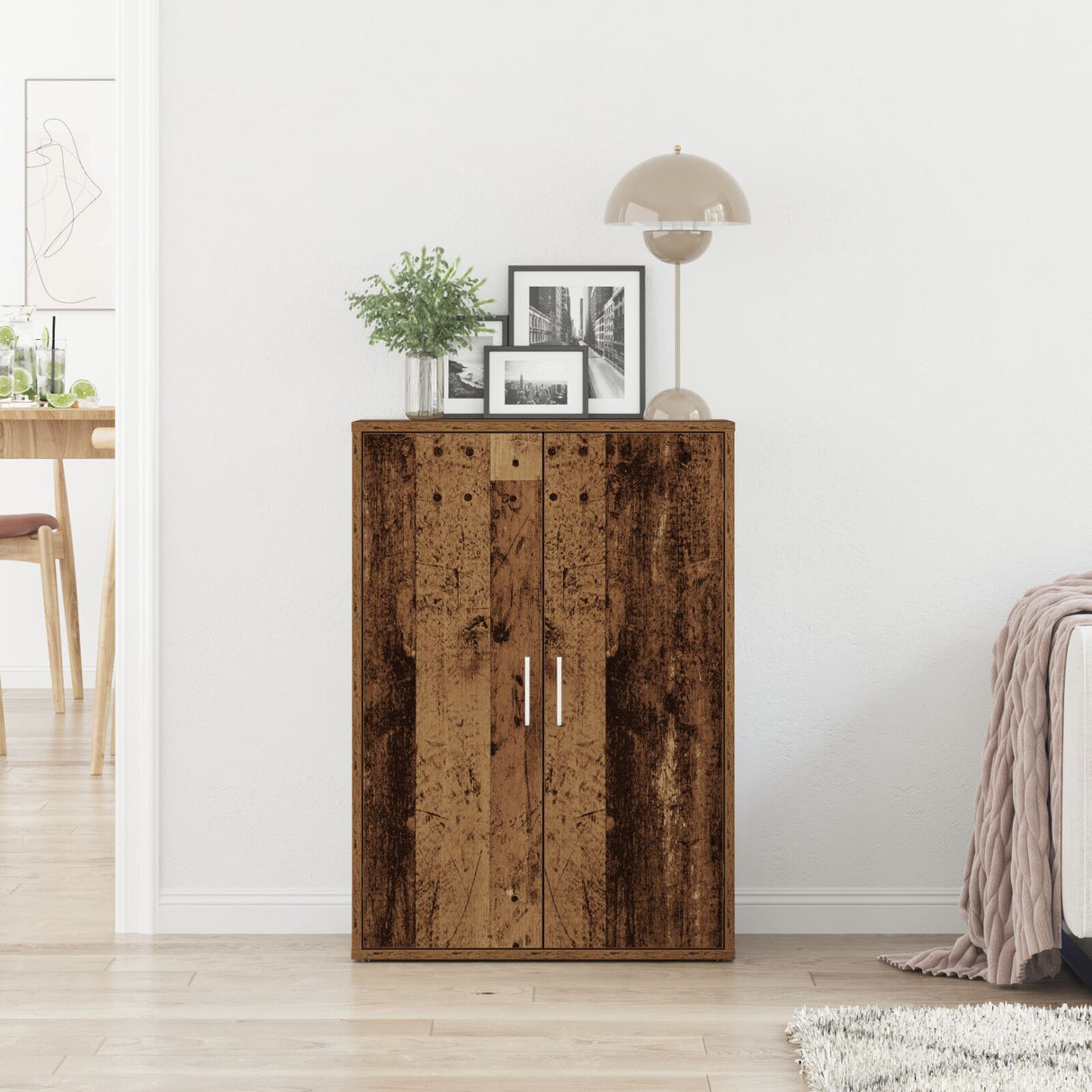 Sideboard Old Wood 60X31X84 Cm Engineered Wood