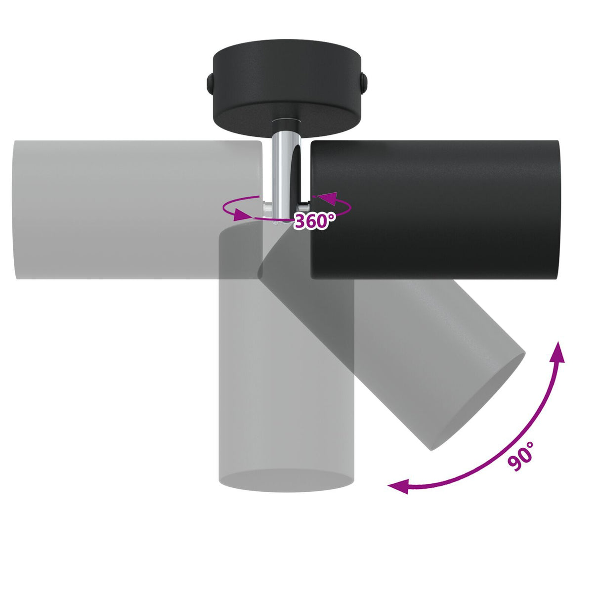 Ceiling Spotlight 1 Way Adjustable Gu10