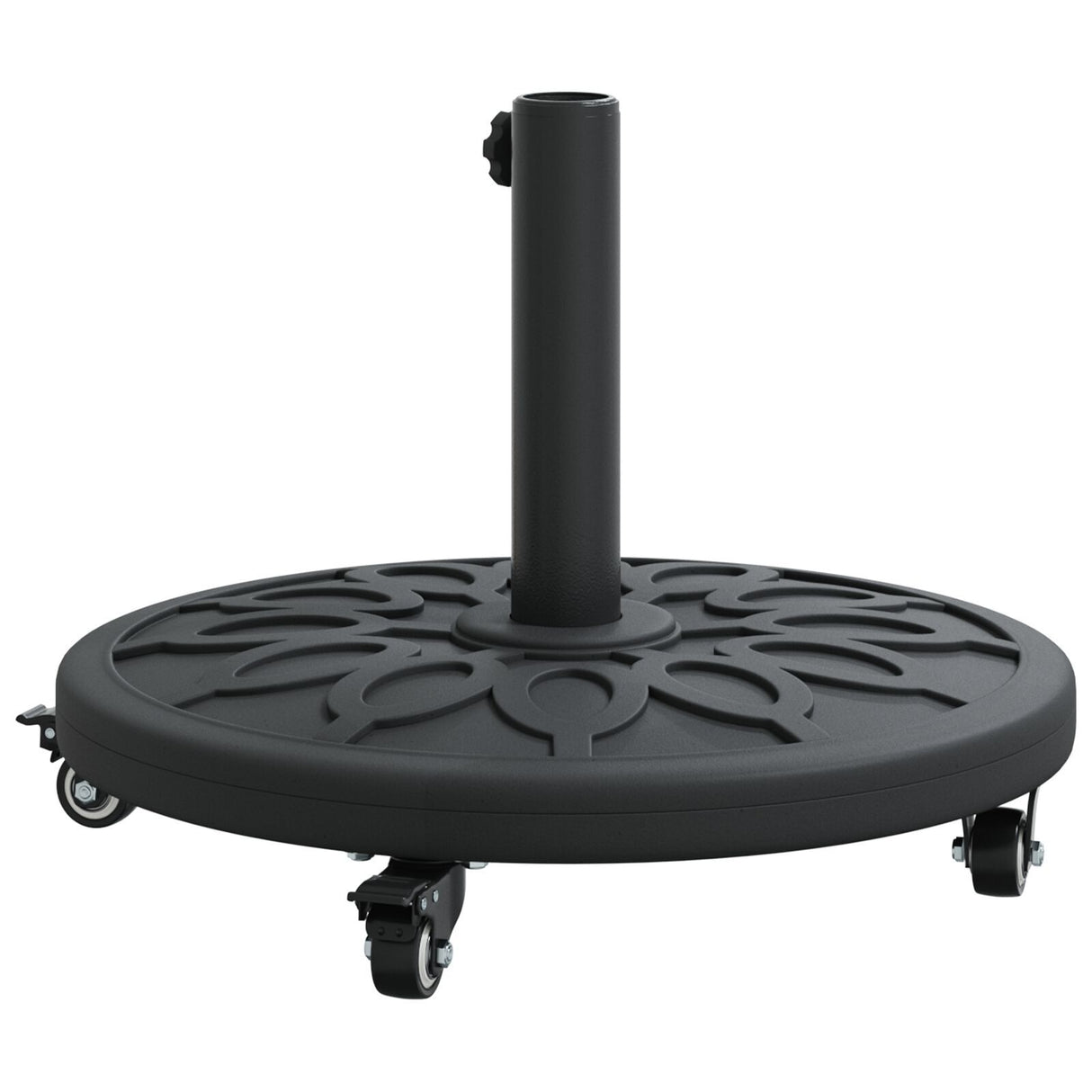Parasol Base With Wheels For Ø38-48 Mm Poles 13 Kg Round