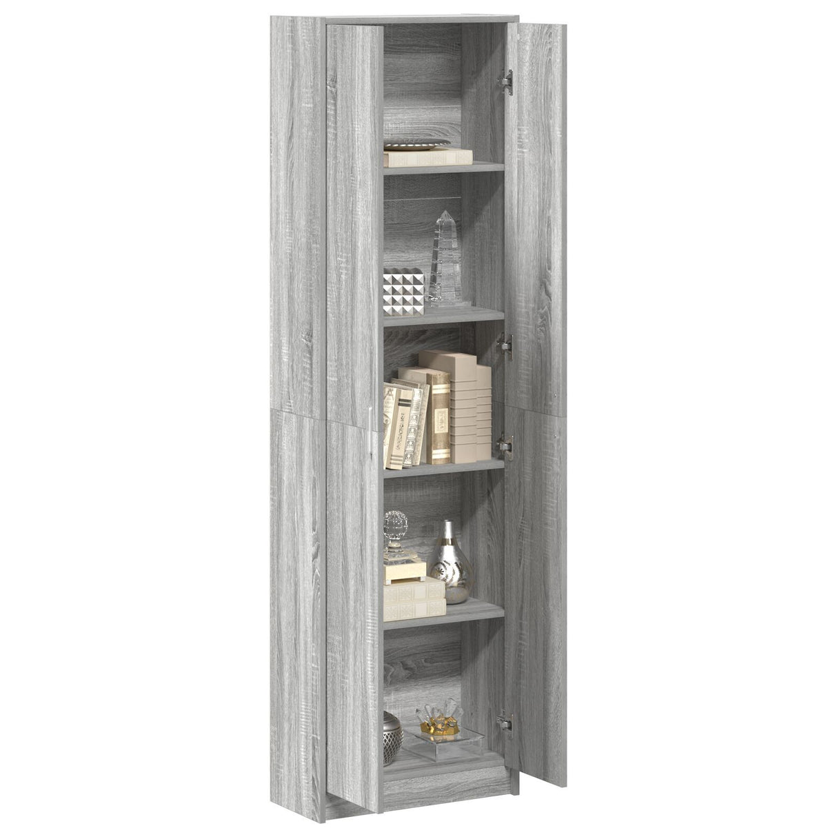 Wardrobe Grey Sonoma 55X25X189 Cm Engineered Wood