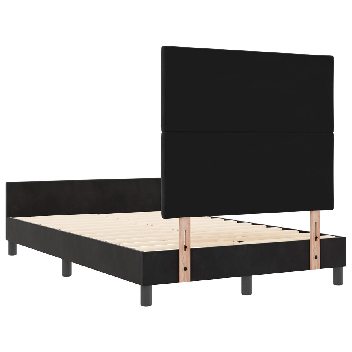 Black Velvet Bed Frame 120X200 Cm