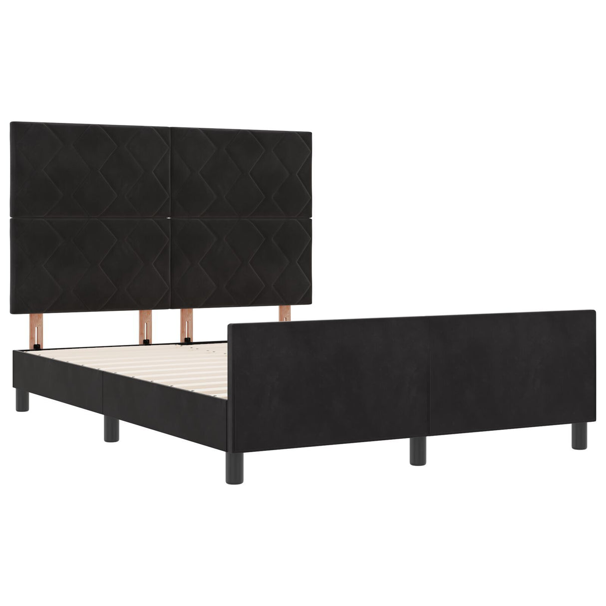 Black Velvet Bed Frame 160X200 Cm