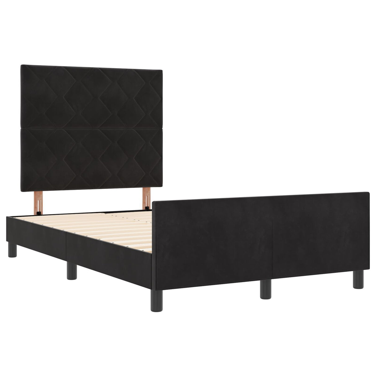 Black Velvet Bed Frame 120X200 Cm
