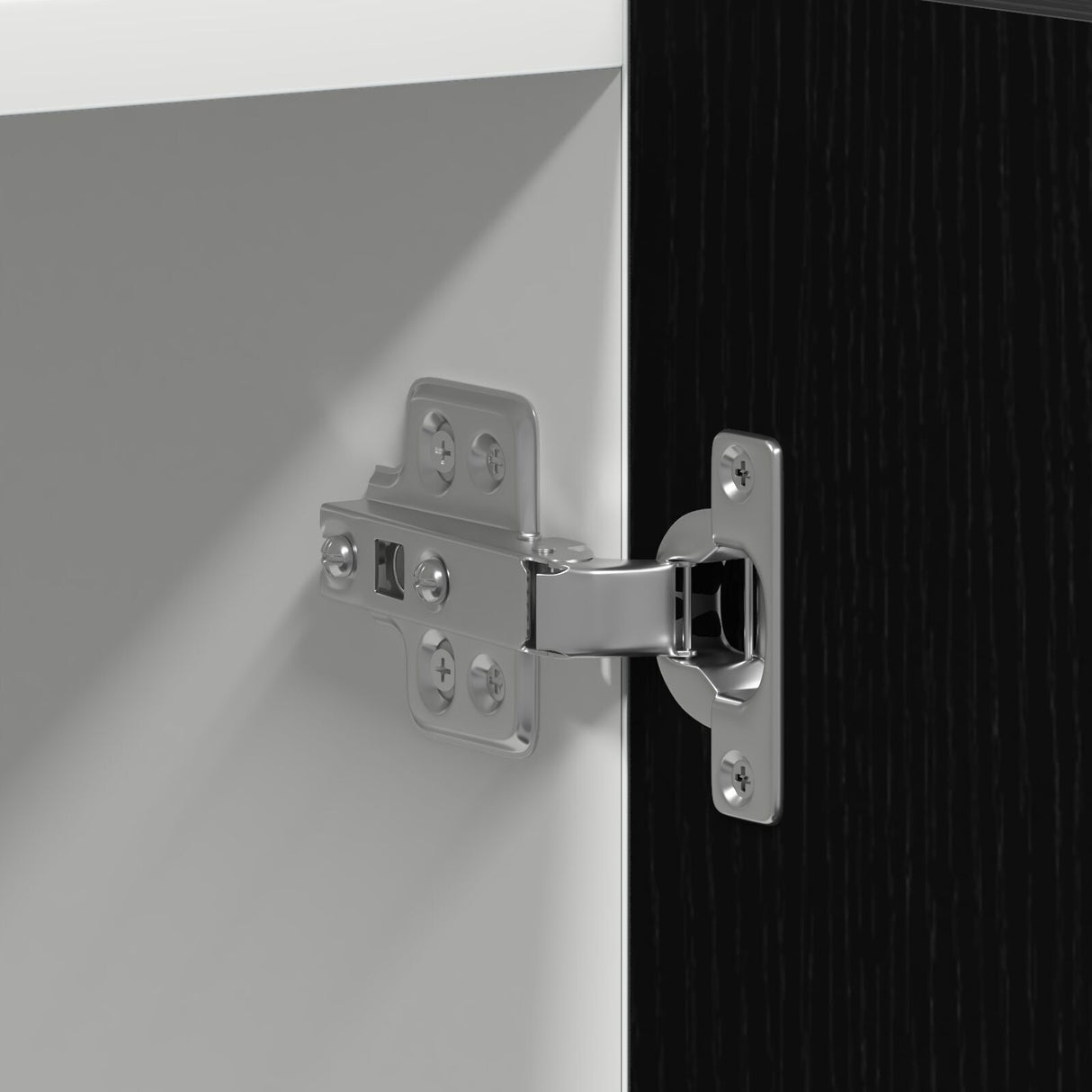 Kitchen Cabinet Black Oak Engineered Wood 60 X 57 X 207 Cm