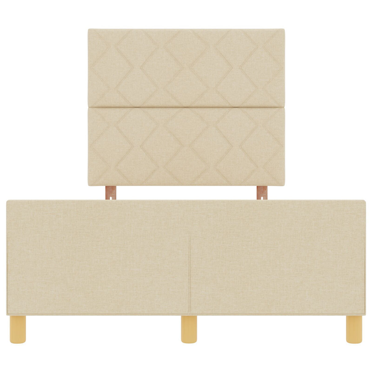 Bed Frame In Cream - 120X200 Cm Fabric