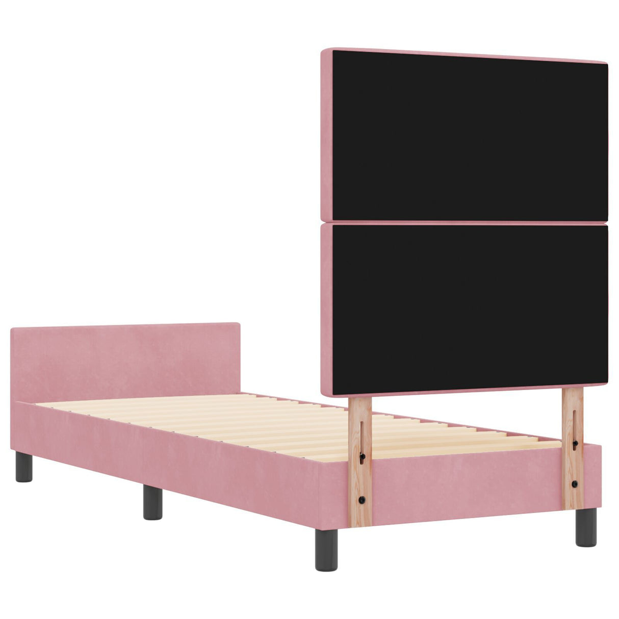 Bed Frame Pink 80X200 Cm Velvet