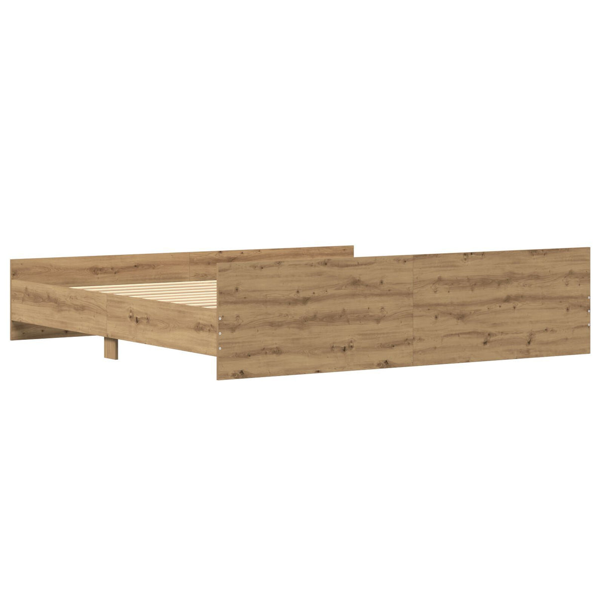 Bed Frame Artisan Oak 200X200 Cm Engineered Wood