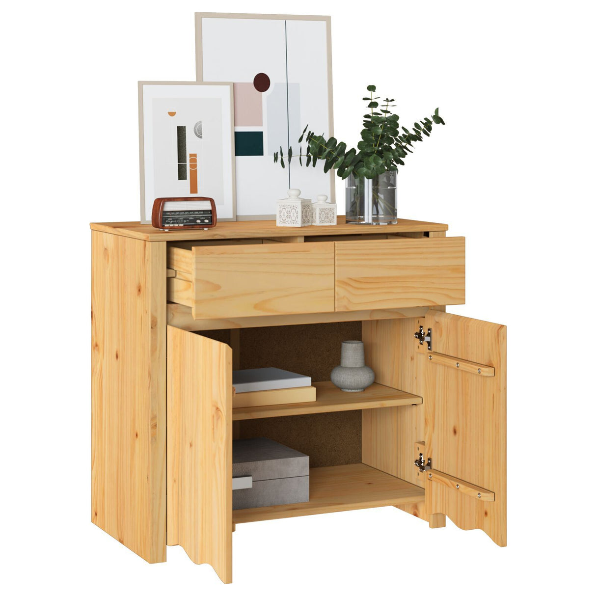 Sideboard "Drammen" 79X43X75,5 Cm Solid Wood Pine