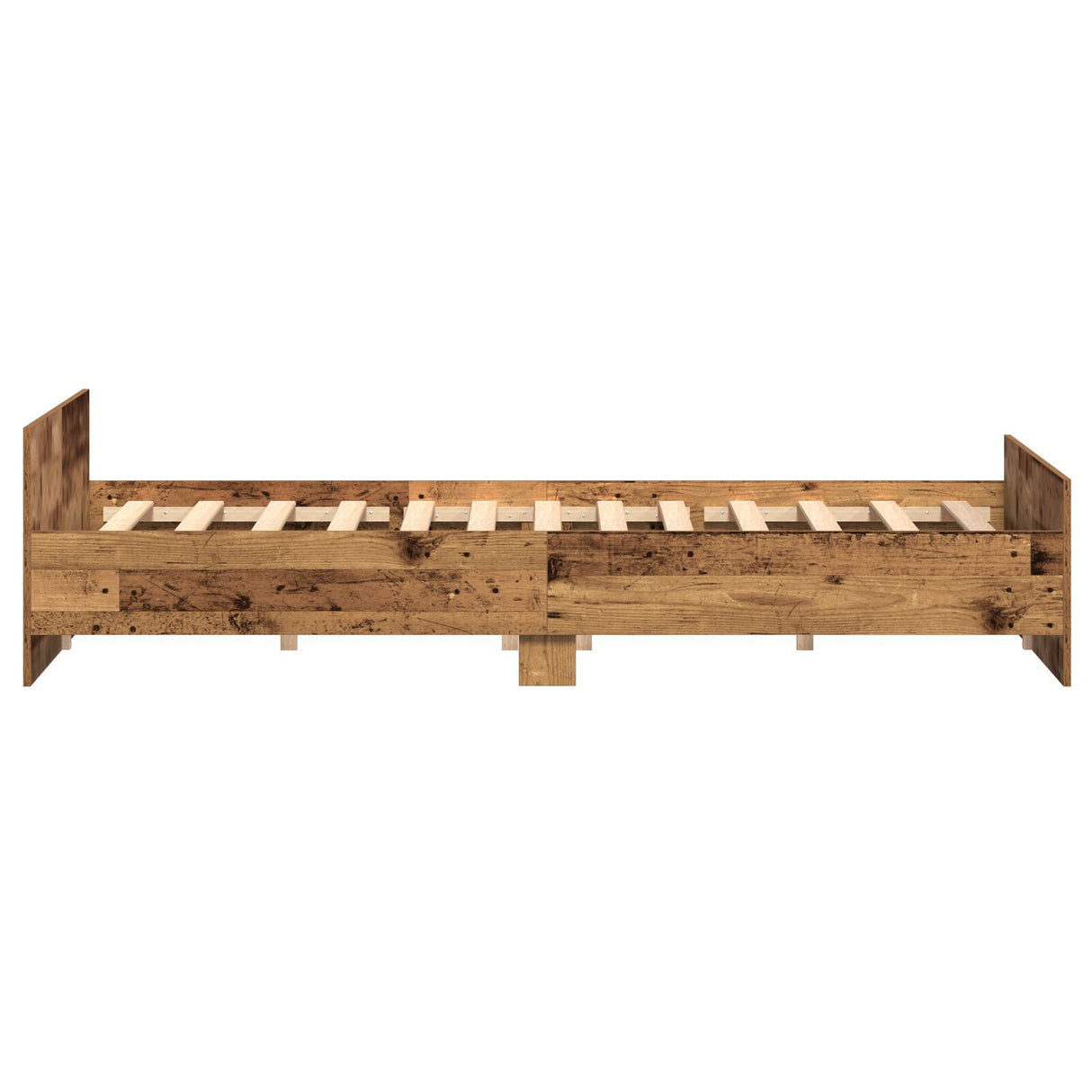 Bed Frame Old Wood 200X200 Cm Engineered Wood