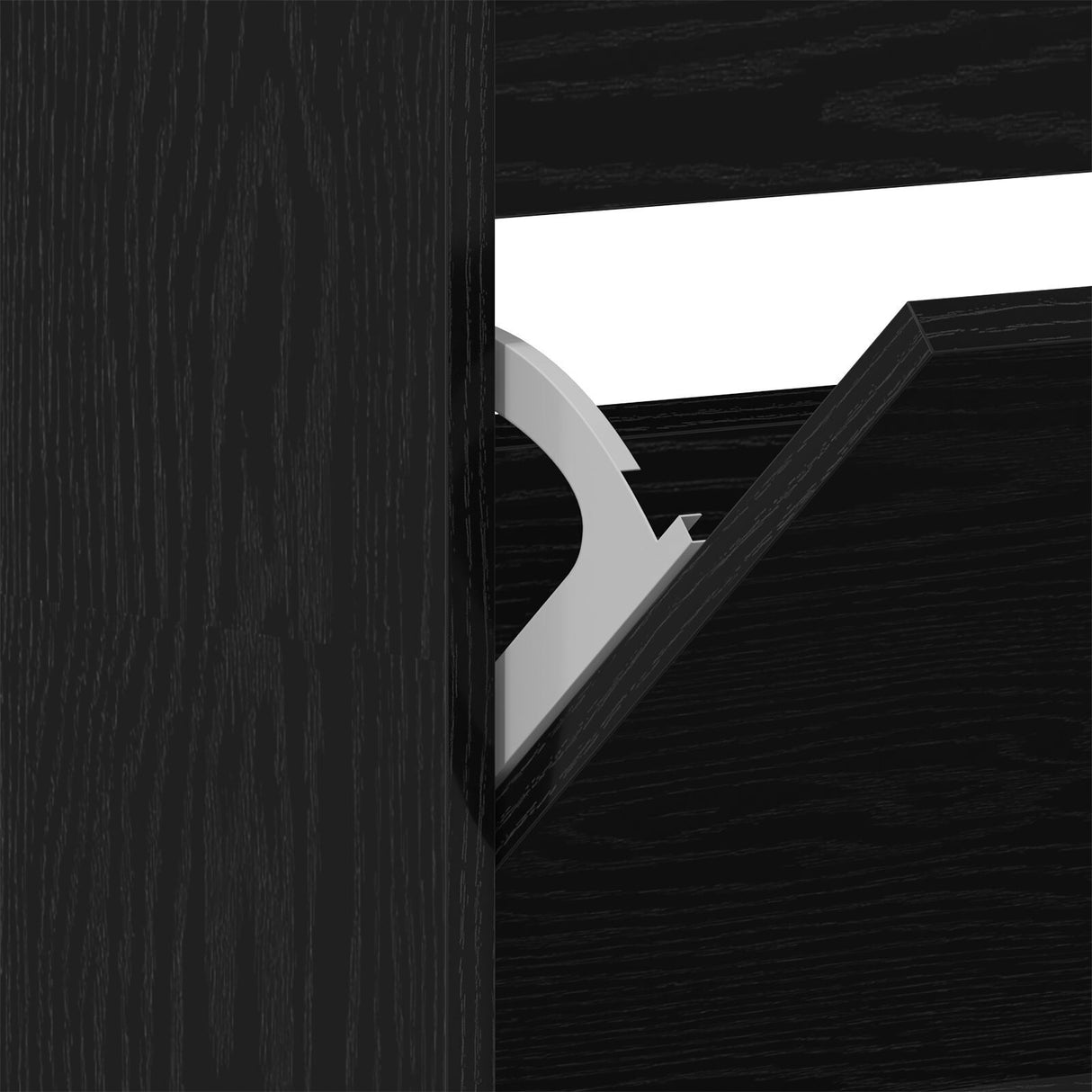 Shoe Cabinet Black Oak Engineered Wood 80 X 21 X 163.5 Cm Durable