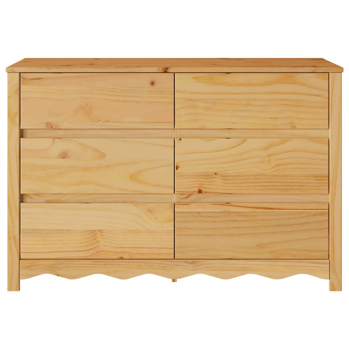 Chest Of Drawers "Drammen" 111X43X73,5 Cm Solid Wood Pine