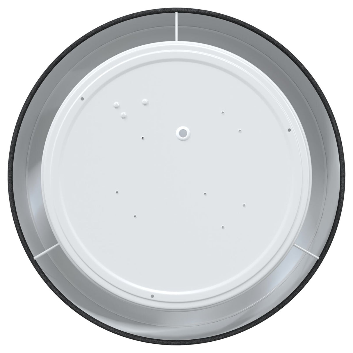 Ceiling Light - Fabric Flush Mount, 30 Cm E27