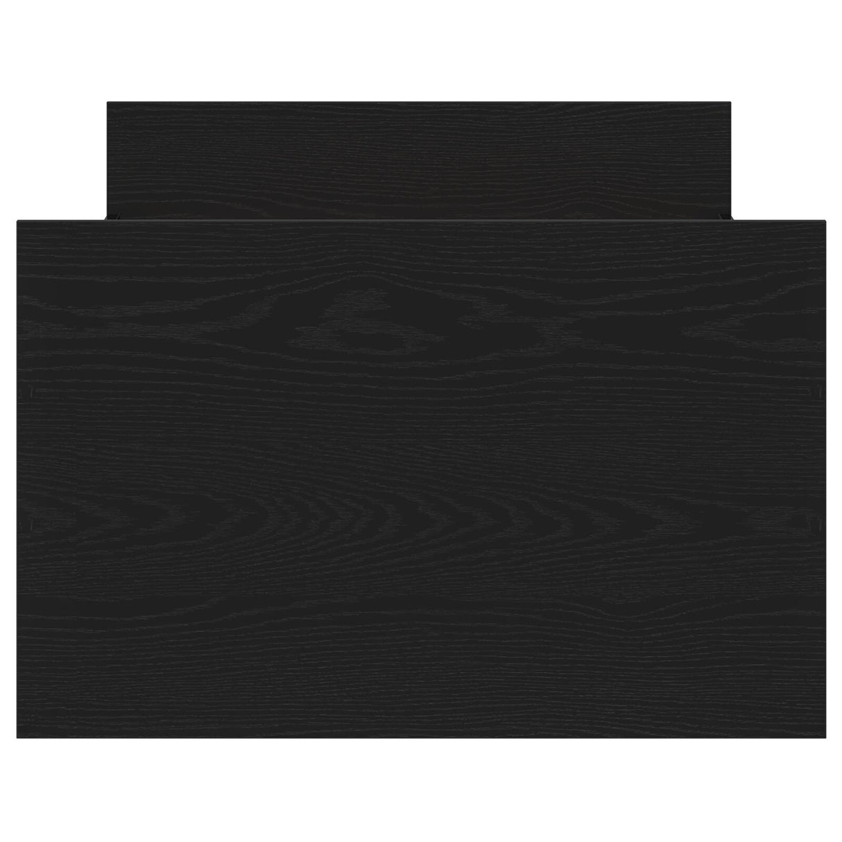 Bed Frame Without Mattress Black Oak 75X190 Cm Engineered Wood