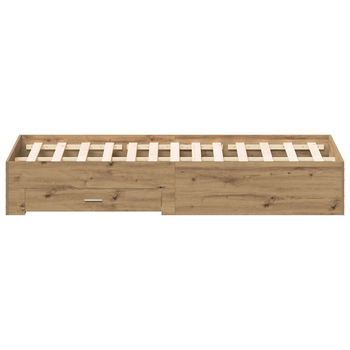 Bed Frame With Drawers Artisan Oak 180X200 Cm Engineered Wood