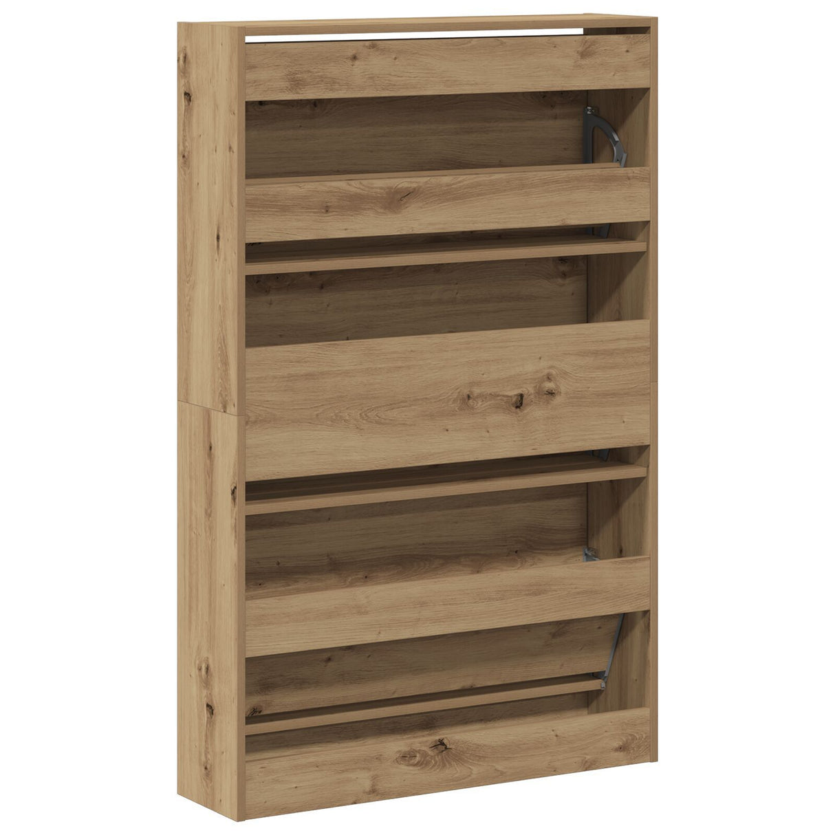Shoe Cabinet Artisan Oak 80X21X125,5 Cm Engineered Wood