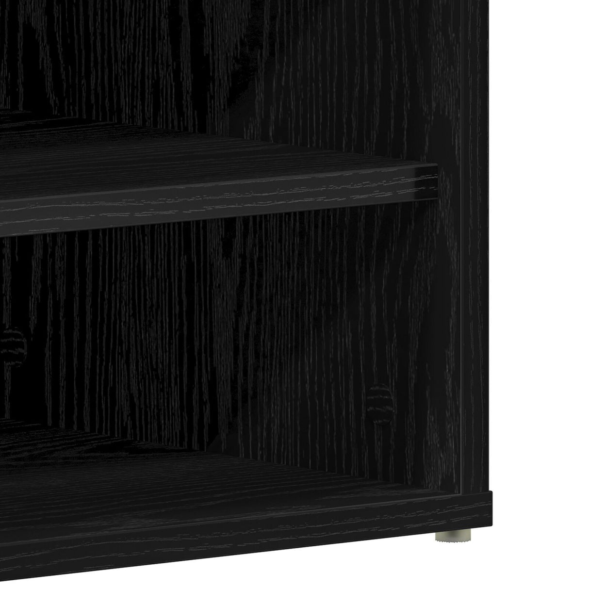 Shoe Cabinet In Black Oak - 60X35X70 Cm, Made Of Engineered Wood