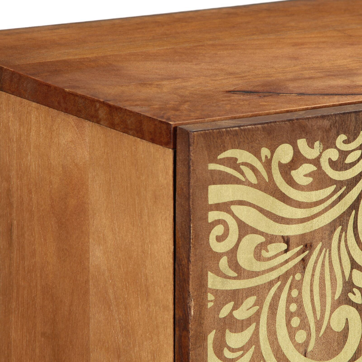 Sideboard 90X33X75 Cm Solid Wood Mango
