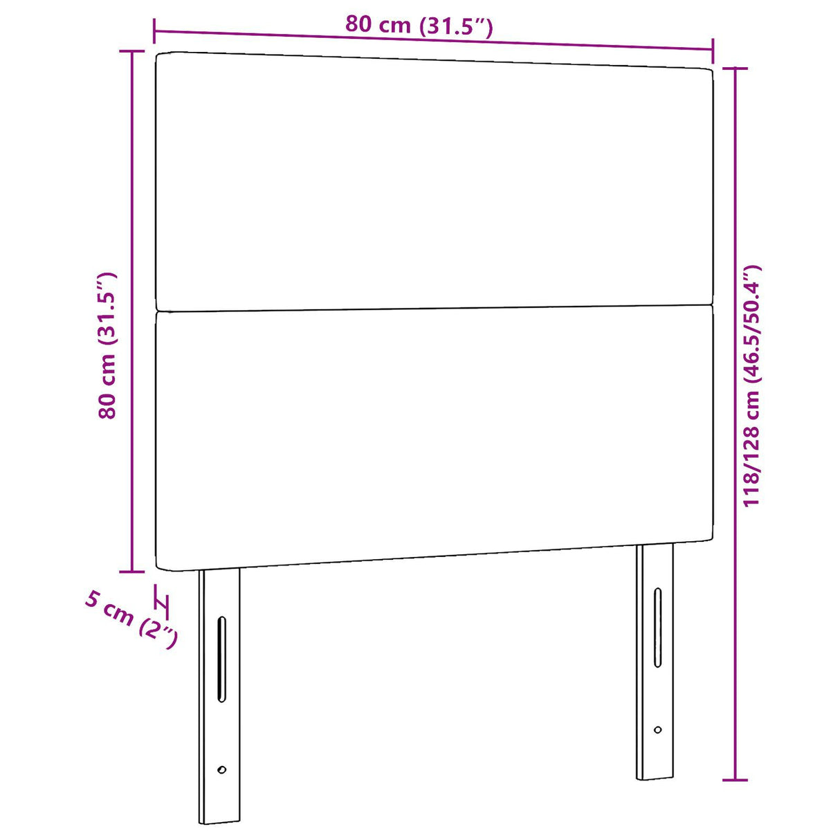 Headboard Plain Design Corduroy Fabric