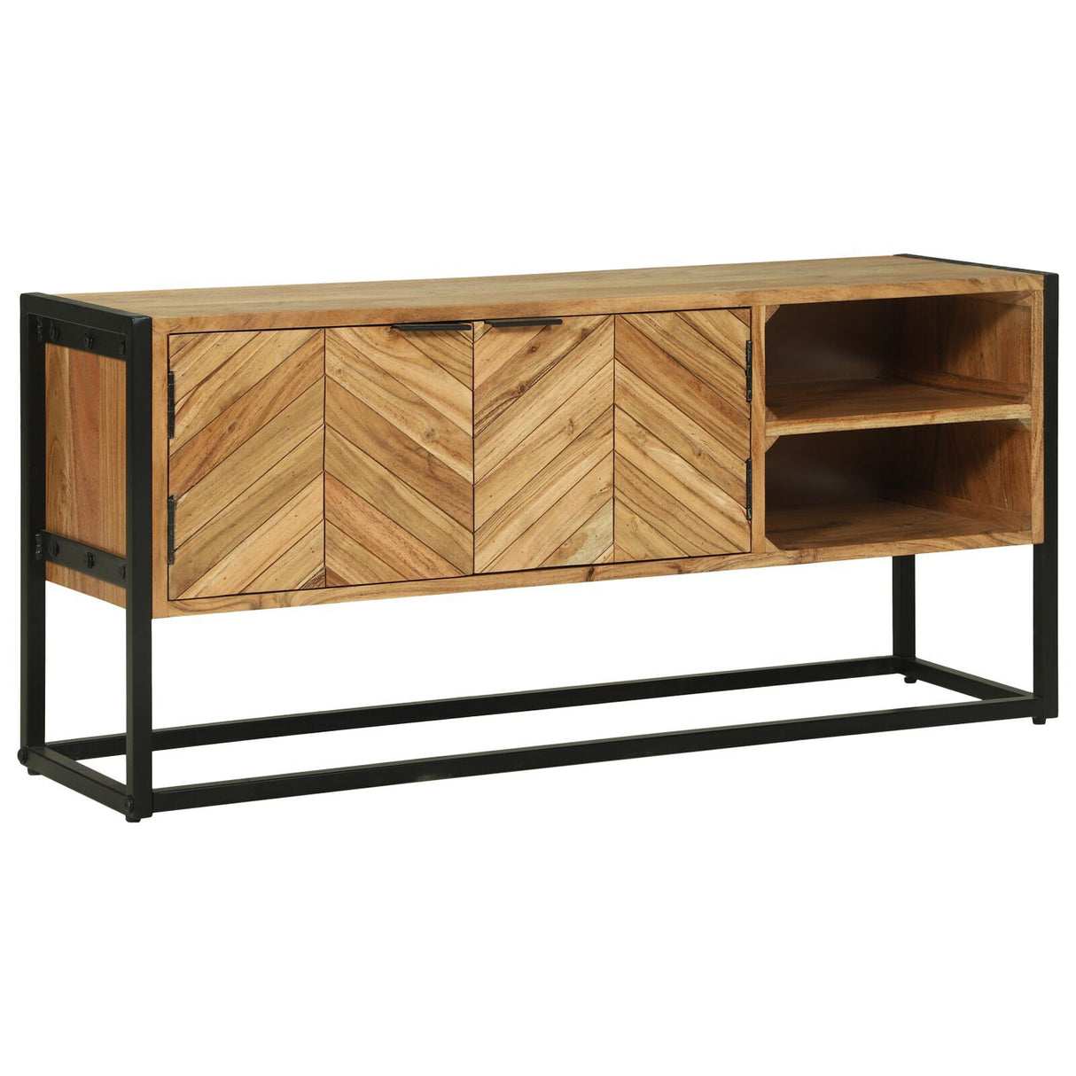 Tv Cabinet 110X30X50 Cm Solid Wood Acacia
