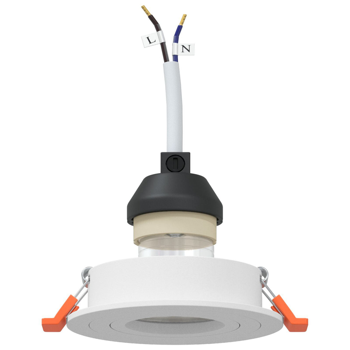 Recessed Spotlights 6 Pcs Round Gu10 White Ø91 Mm