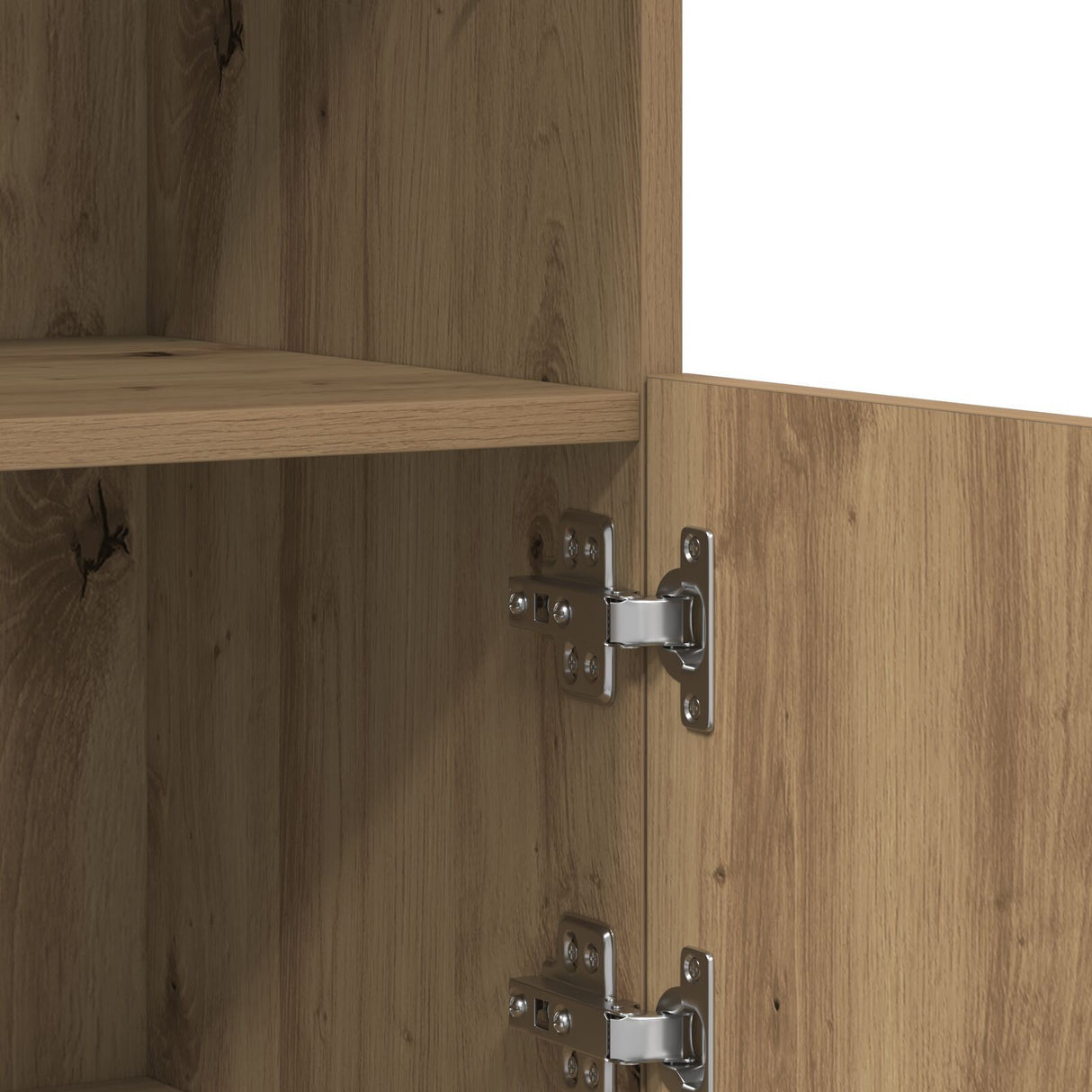 Sideboard With Led Lights Artisan Oak 81X37X67 Cm