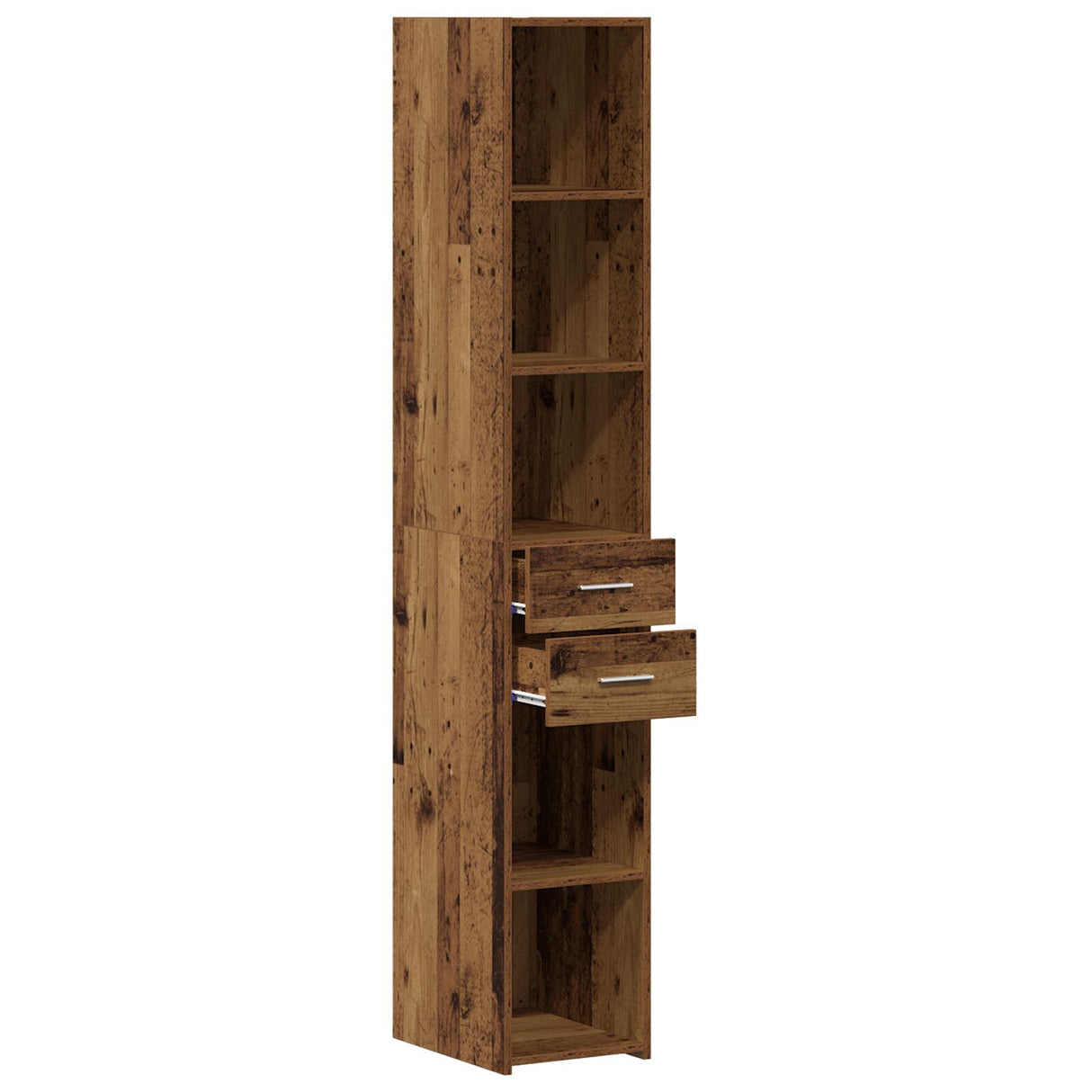Highboard Old Wood 30X42,5X185 Cm Engineered Wood