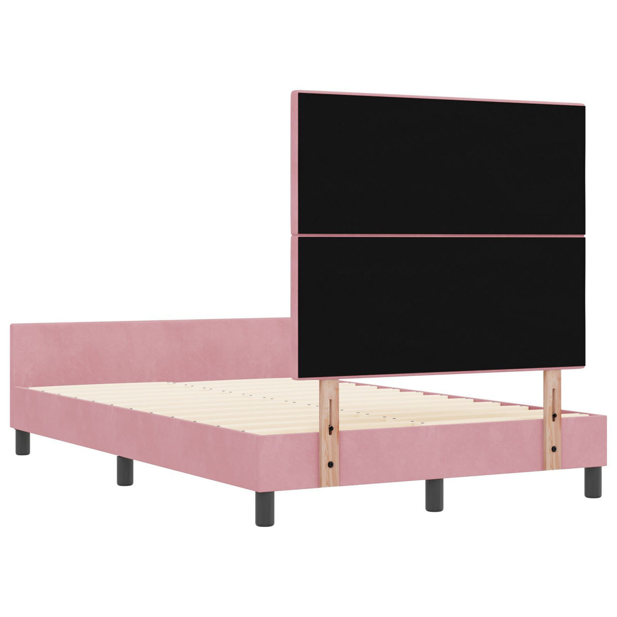 Pink Velvet Bed Frame 120X200 Cm