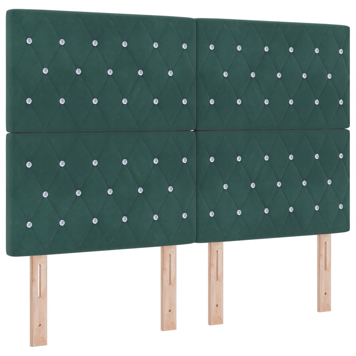 Bed Frame Dark Green 160X200 Cm Velvet