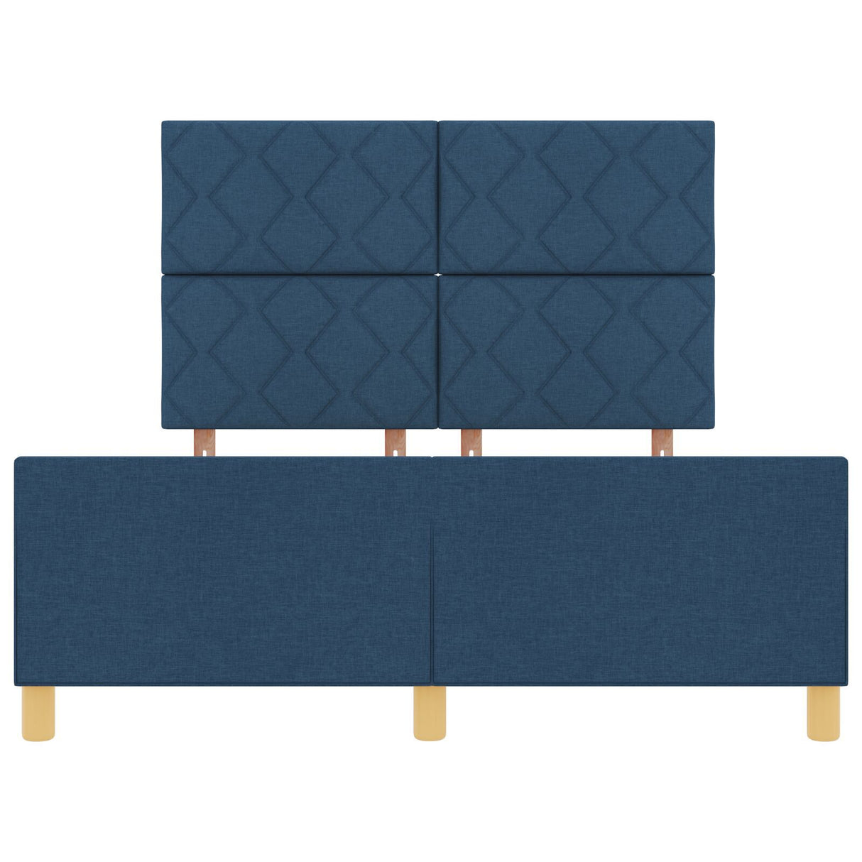 Blue Fabric Bed Frame 140X200 Cm