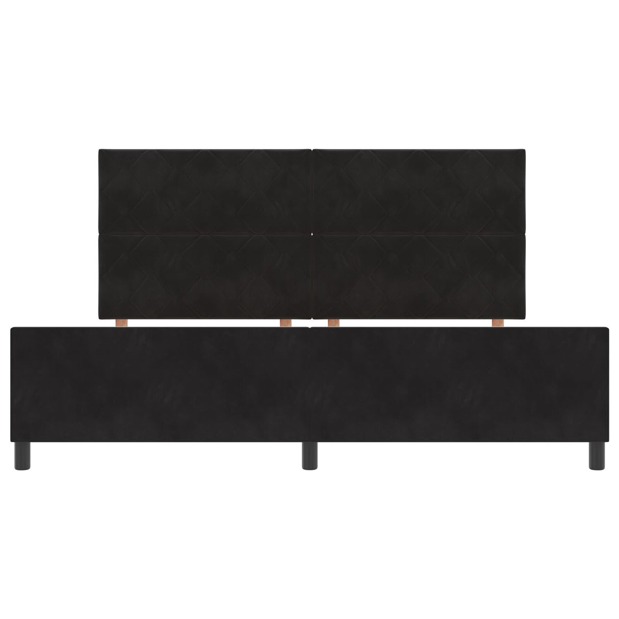 Black Velvet Bed Frame 200X200 Cm