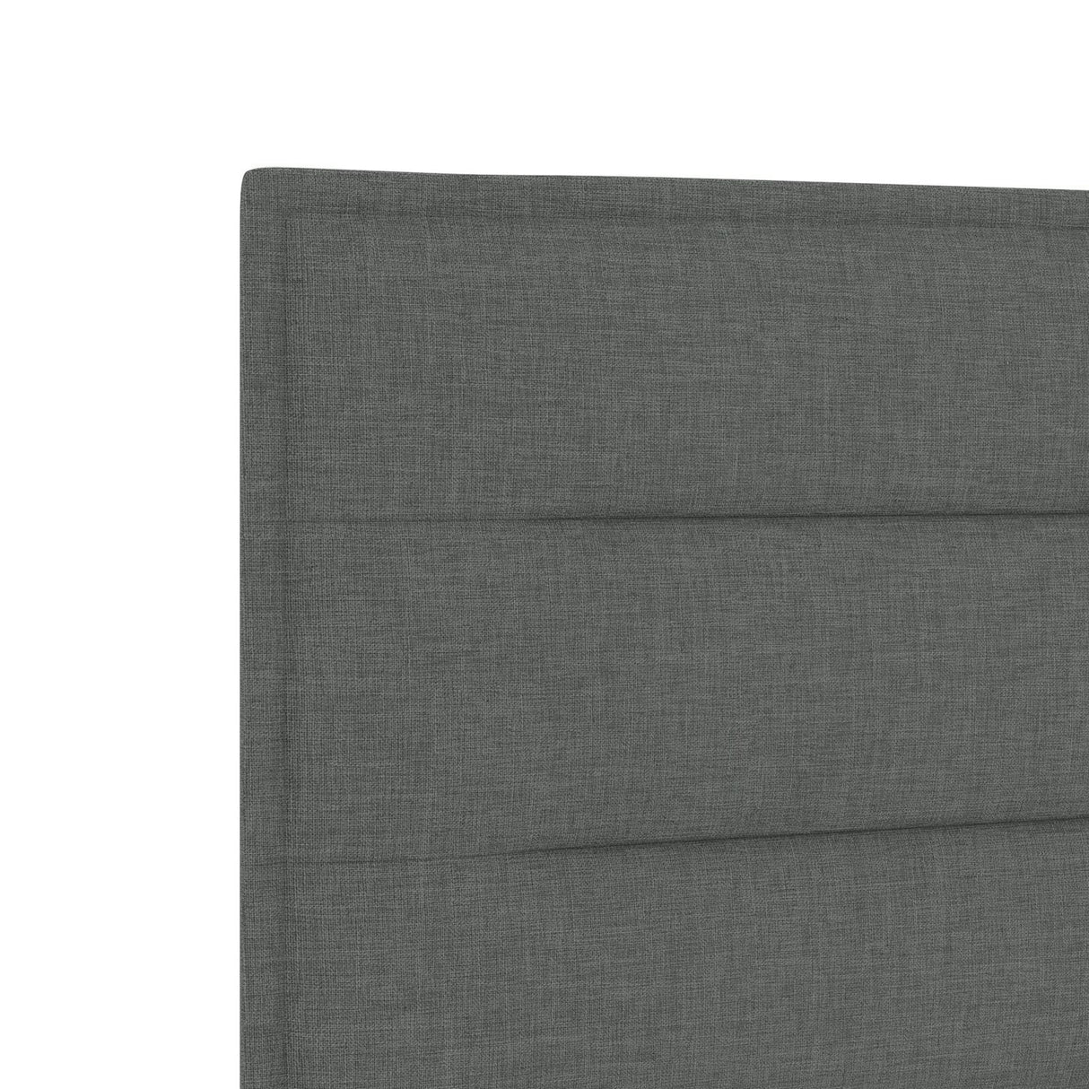 Dark Grey Fabric Bed Frame 140X200 Cm