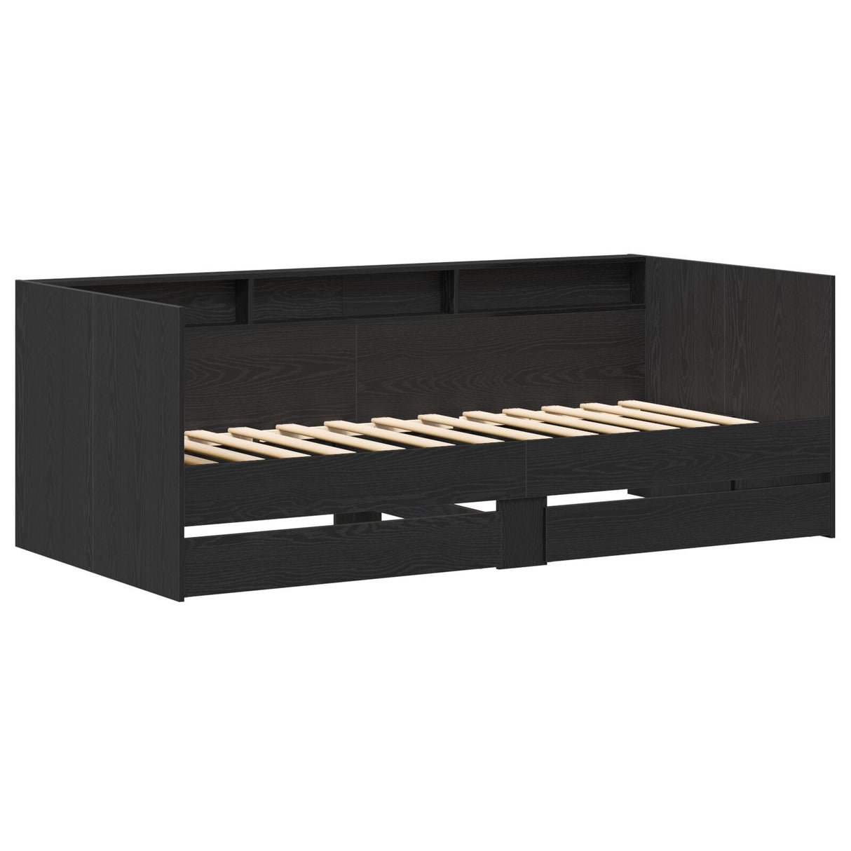 Day Bed With Drawers Concrete Grey 90X200 Cm Engineered Wood