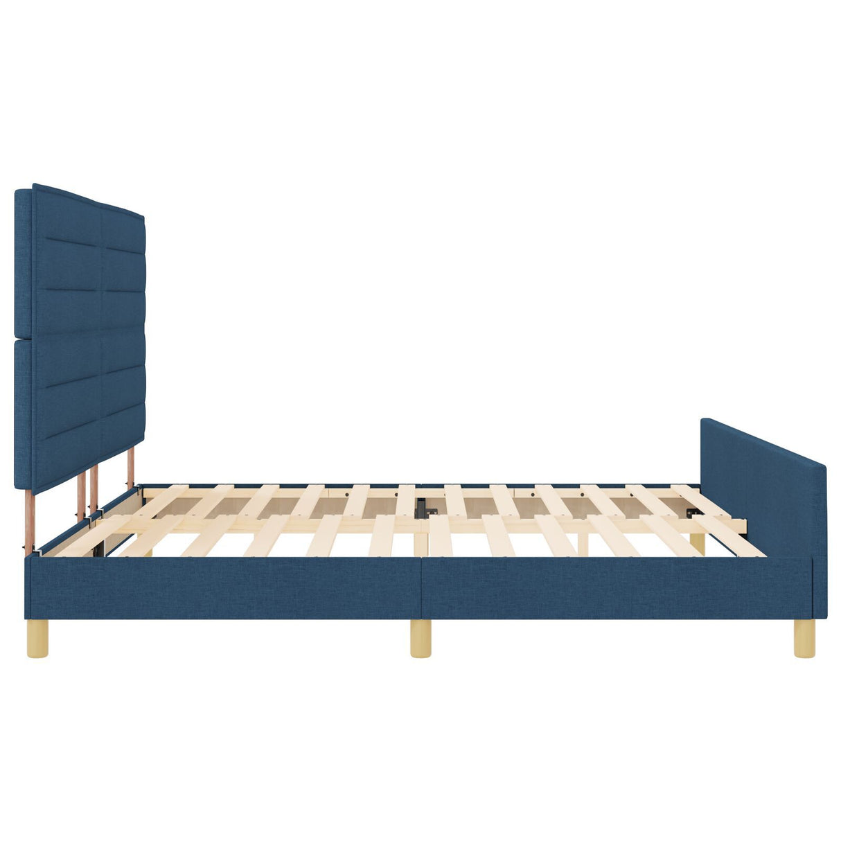 Blue Fabric Bed Frame 200X200 Cm
