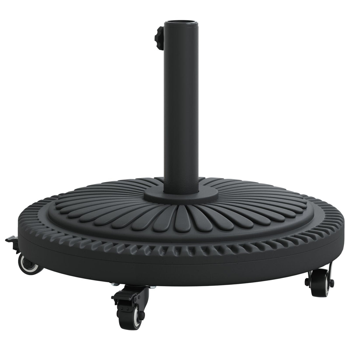 Parasol Base With Wheels For Ø38-48 Mm Poles 13 Kg Round