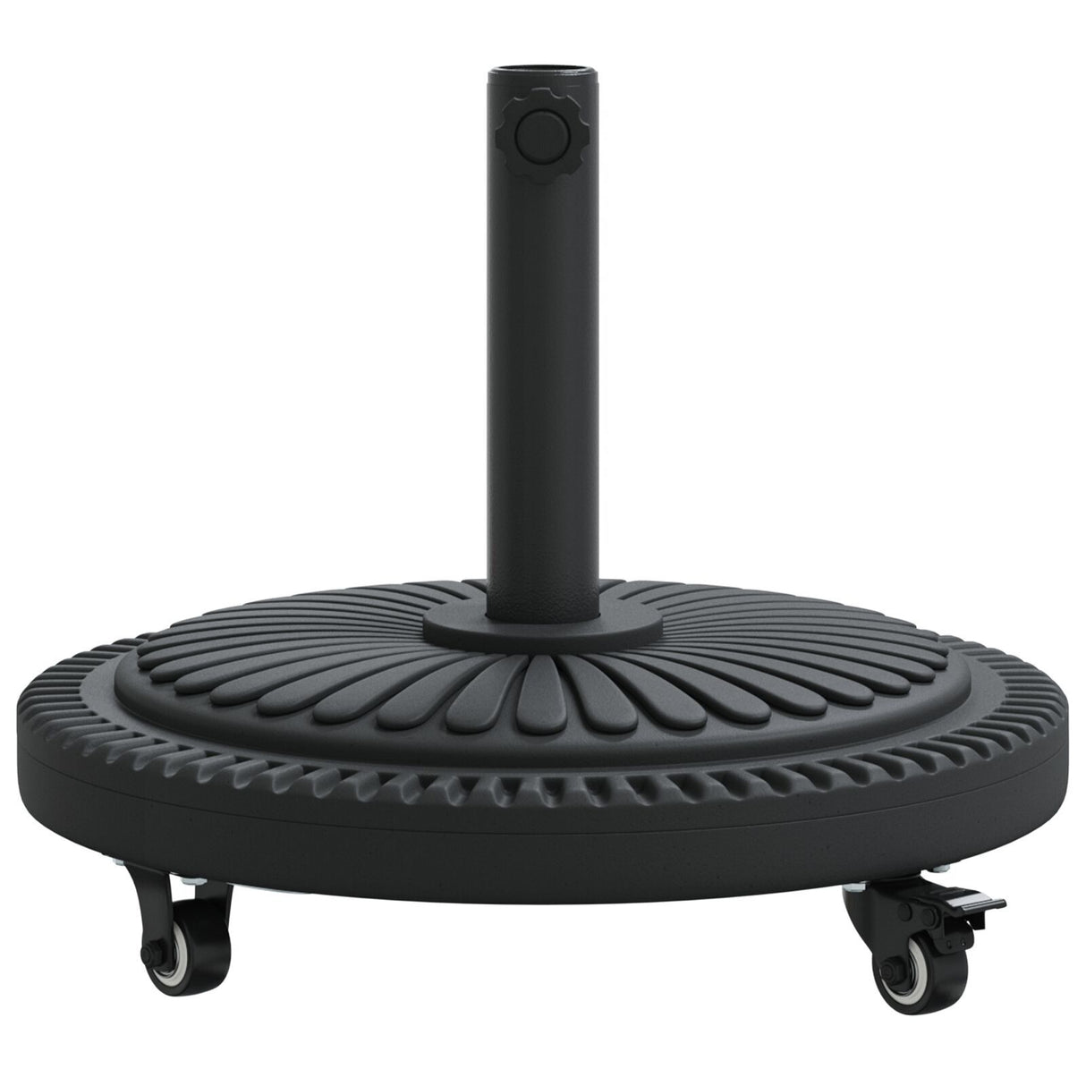 Parasol Base With Wheels For Ø38-48 Mm Poles 13 Kg Round