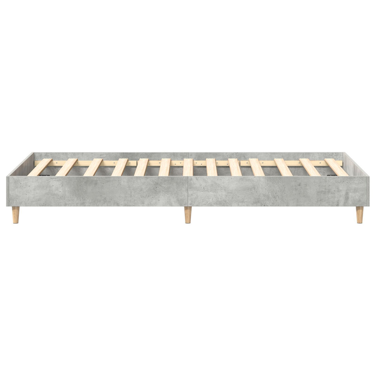 Bed Frame 90X200 Cm Concrete Grey Engineered Wood