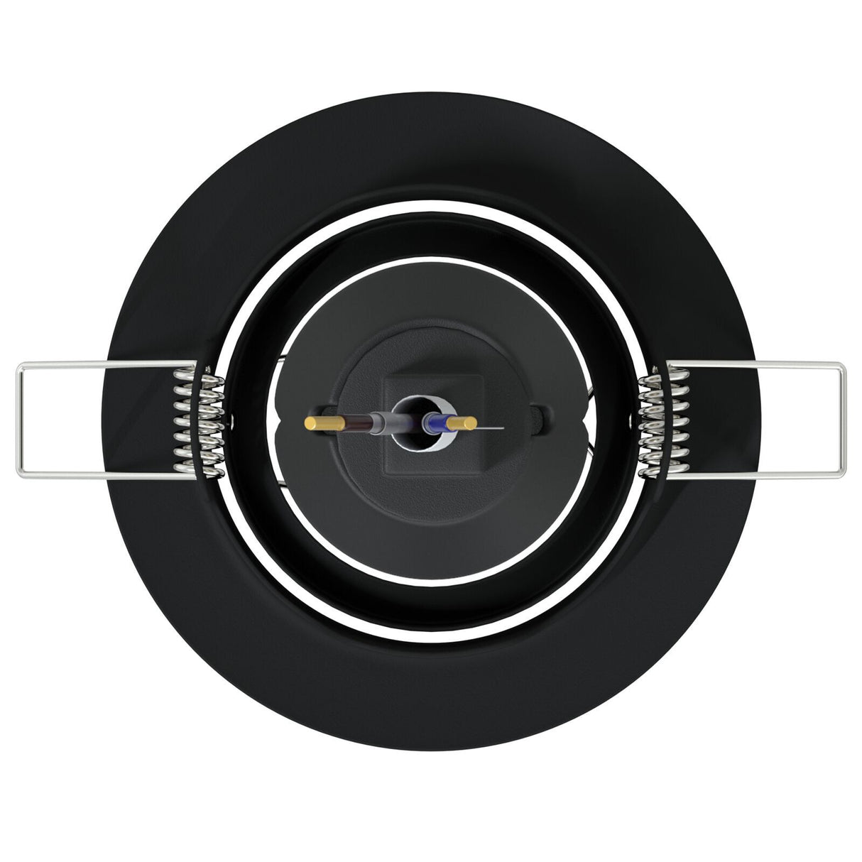 Recessed Spotlights 6 Pcs Round Gu10 Ø90 Mm Steel