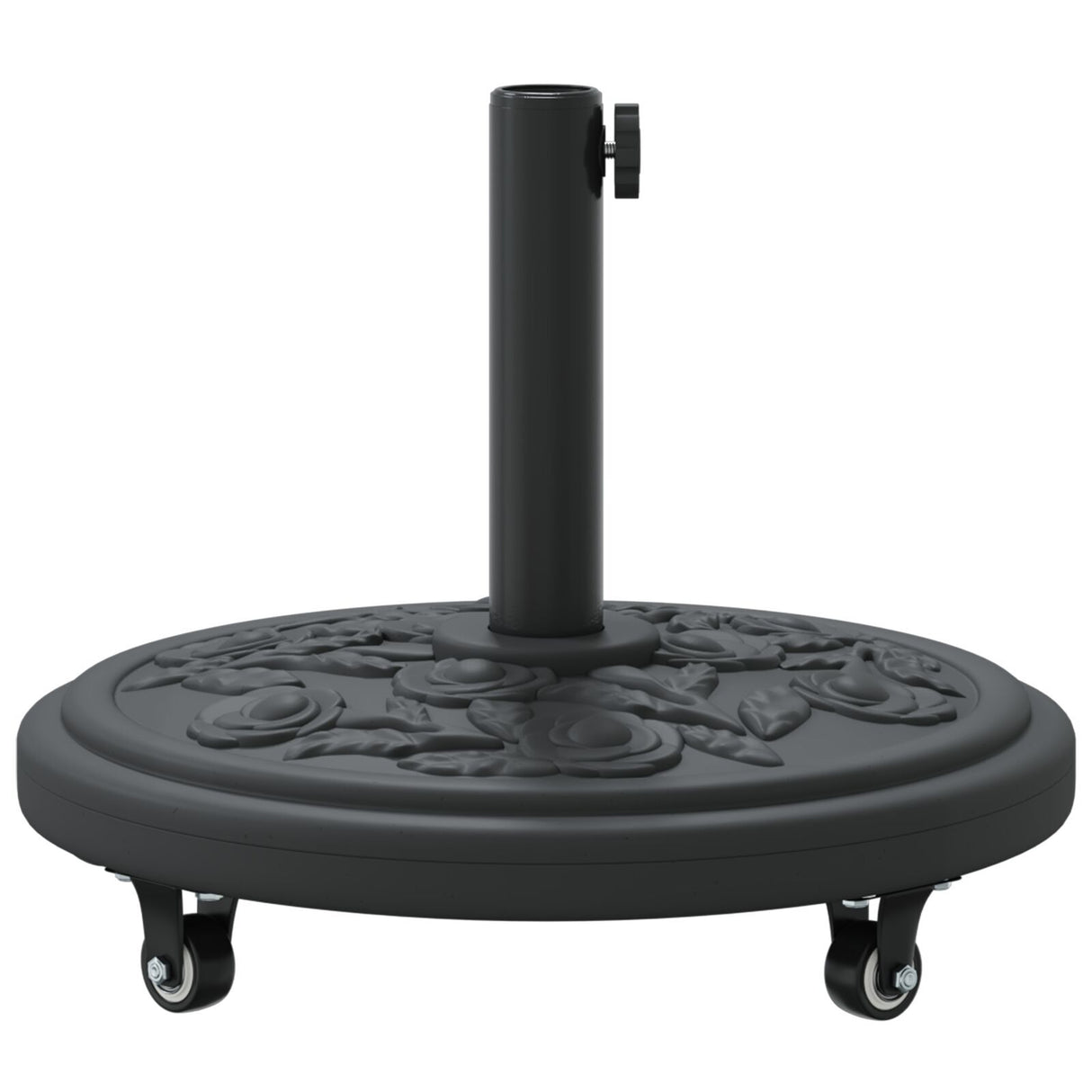 Parasol Base With Wheels For Ø38-48 Mm Poles 13 Kg Round