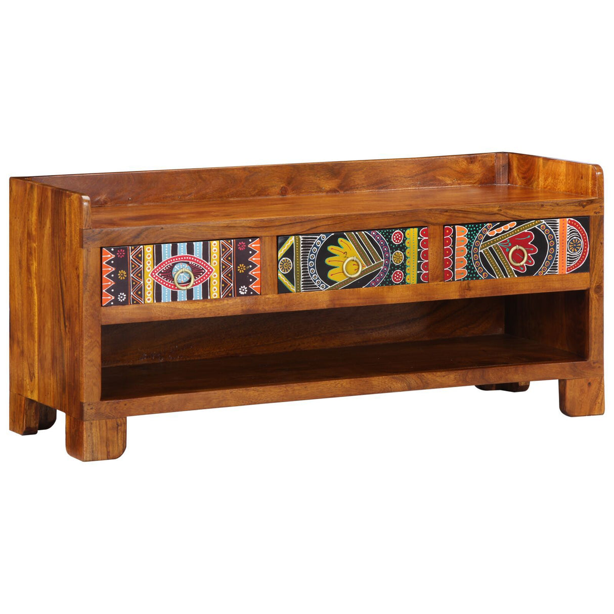 Shoe Bench 100X35X45 Cm Solid Wood Acacia