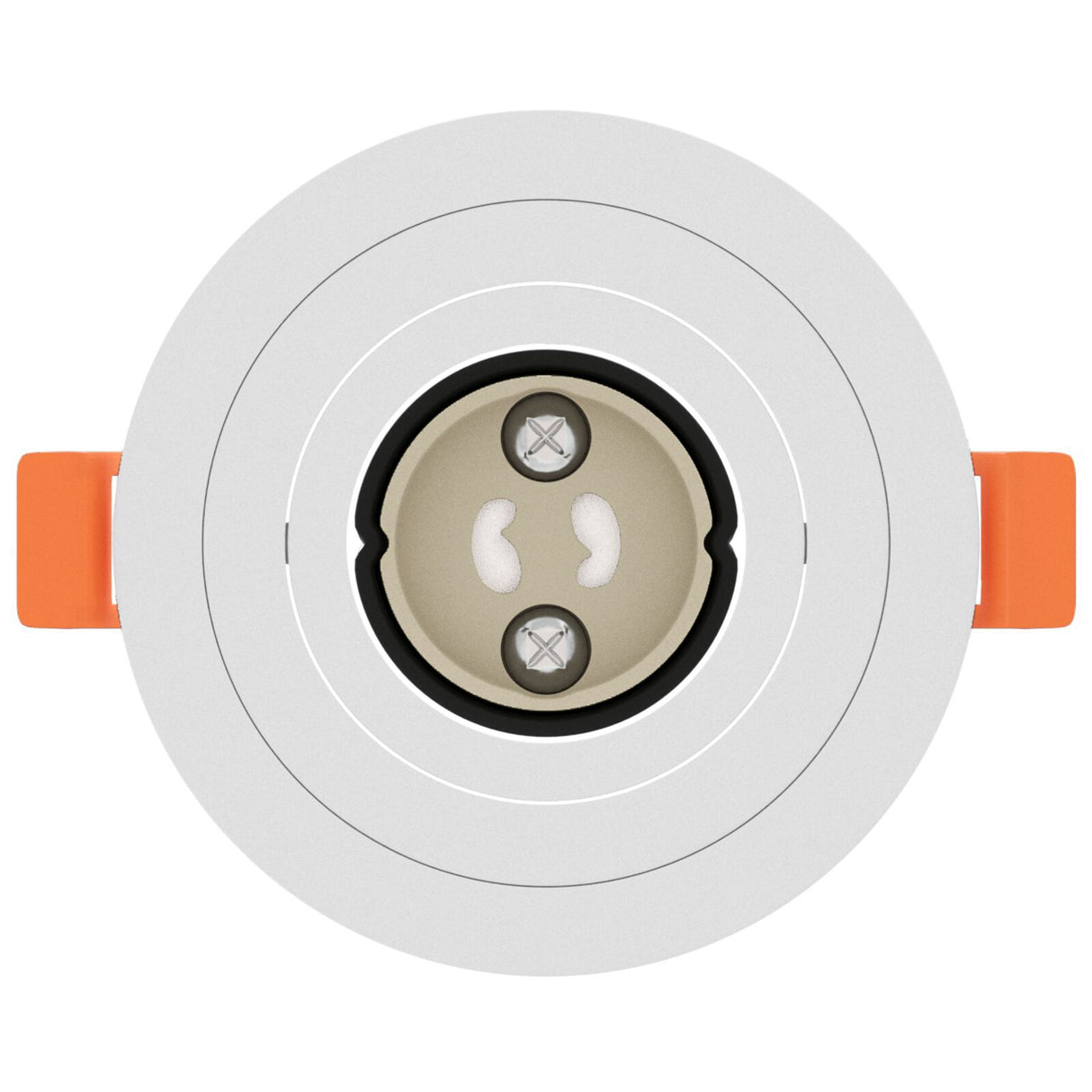 Recessed Spotlights 24 Pcs Round Gu10 White Ø91 Mm