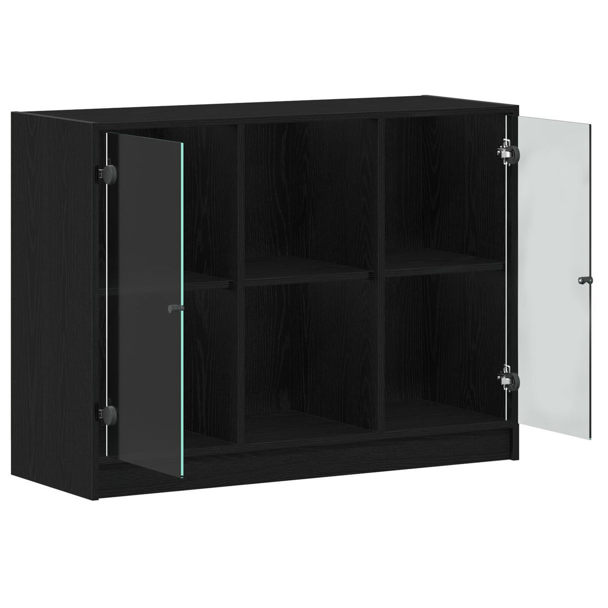 Sideboard Black Oak 102X37X75,5 Cm Engineered Wood