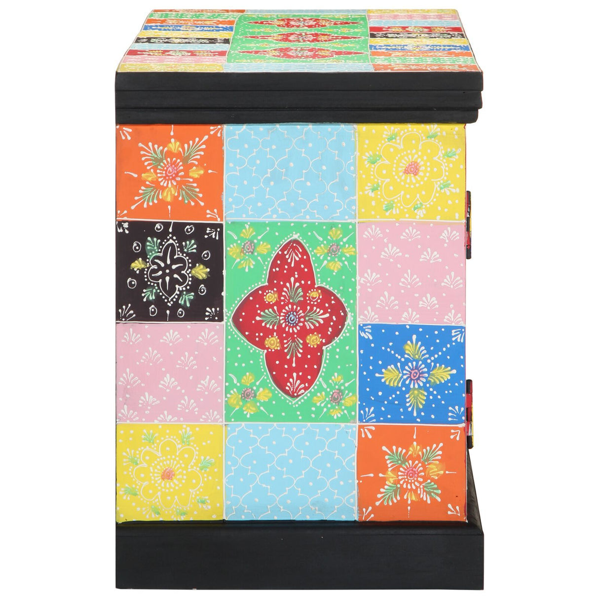 Tv Cabinet - Colorful, 100X35X50 Cm, Made From Solid Mango Wood