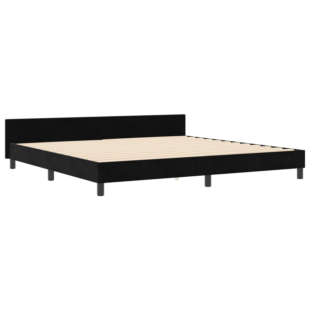 Black Velvet Bed Frame 200X200 Cm