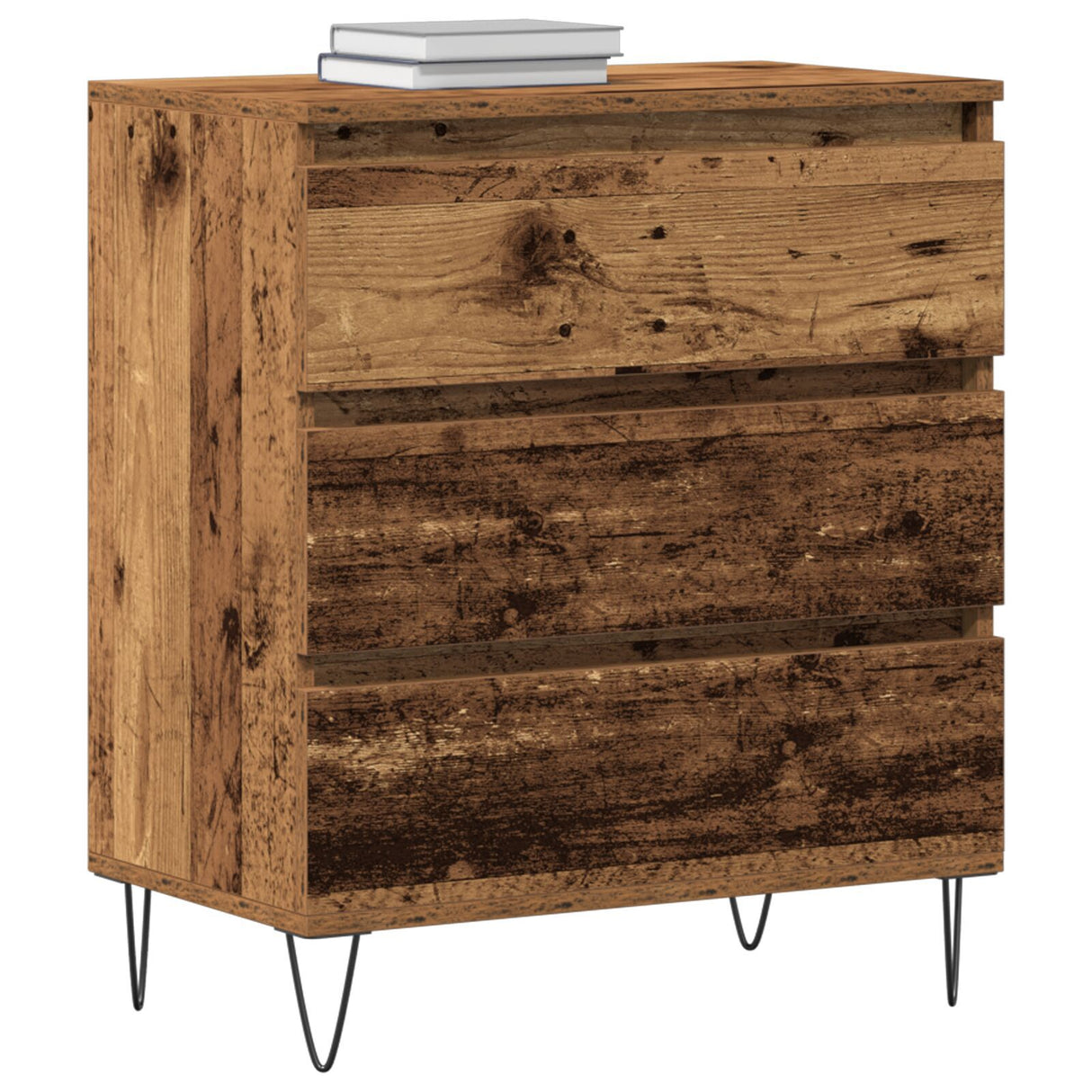 Sideboard With Drawers Old Wood 60X35X70 Cm Engineered Wood