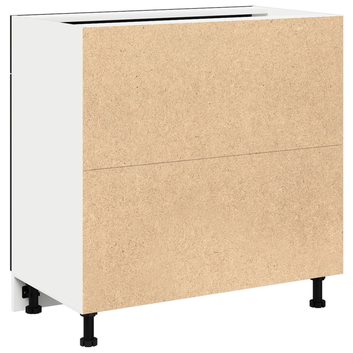 Cabinet With Drawer In Black Oak, 80X46X81.5 Cm, Made Of Engineered Wood